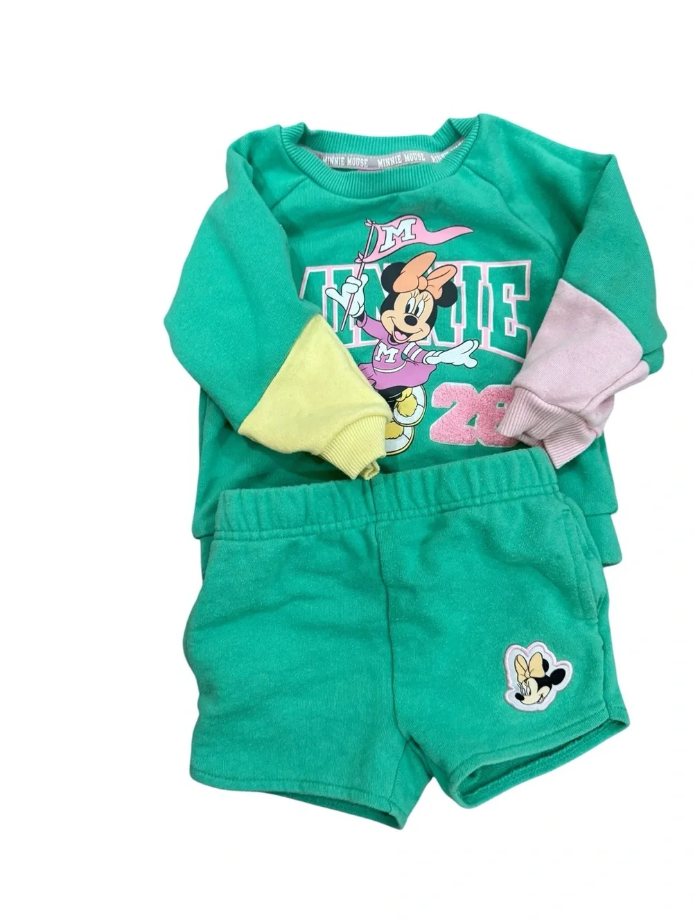 Disney Kids Mint Green Minnie Mouse Matching Set